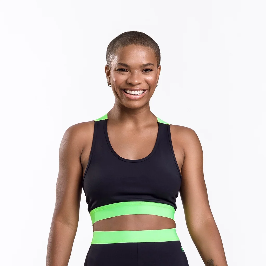 Top Black Neon Fitness Suplex