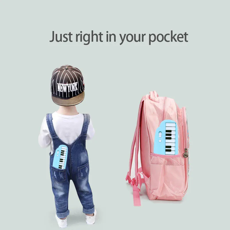 Mini Piano de bolsillo de 25 teclas, juguete de sonido suave, Material PP, batería 3A (no incluida), regalos de instrumentos musicales educativos azul/rosa