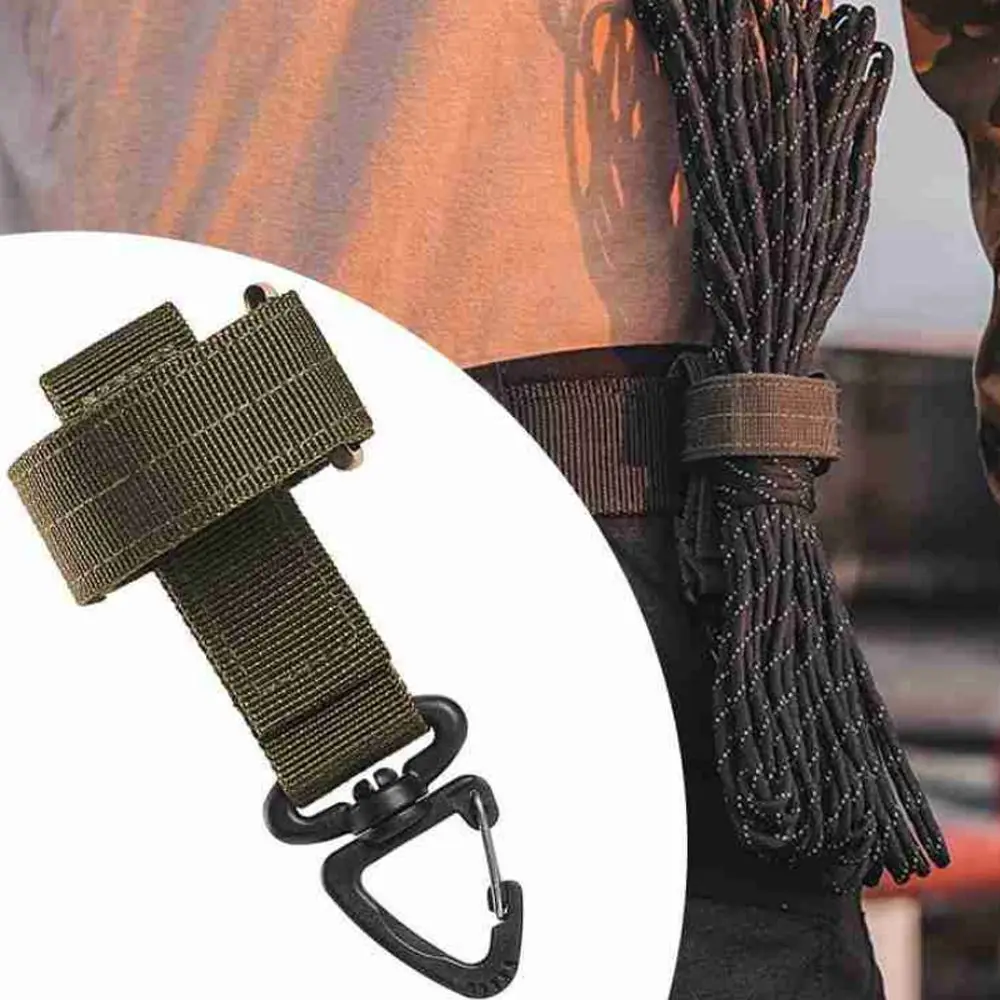 Hook Outdoor Accessories Nylon Webbing Keyring Hanging Buckles Gloves Hook Gloves Rope Holder Fixed Pocket Belt Storage Buckle