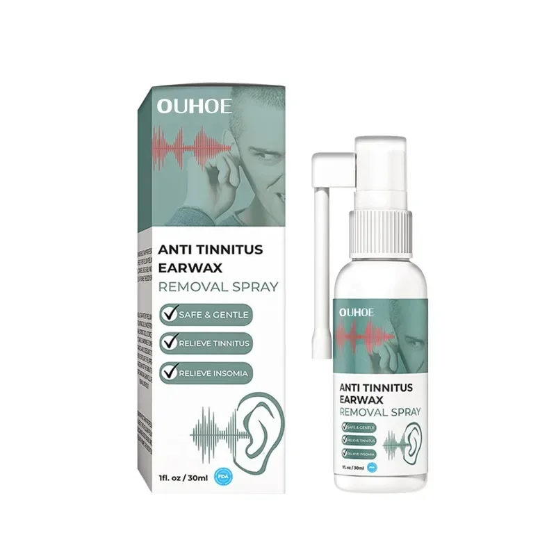 30ml Anti-Tinnitus-Ohrenschmalz-Entfernungs spray zur Linderung der Gesundheit Tinnitus flüssigkeit Ohr Ohr Taubheit Schwellung Otitis Gesundheits behandlung