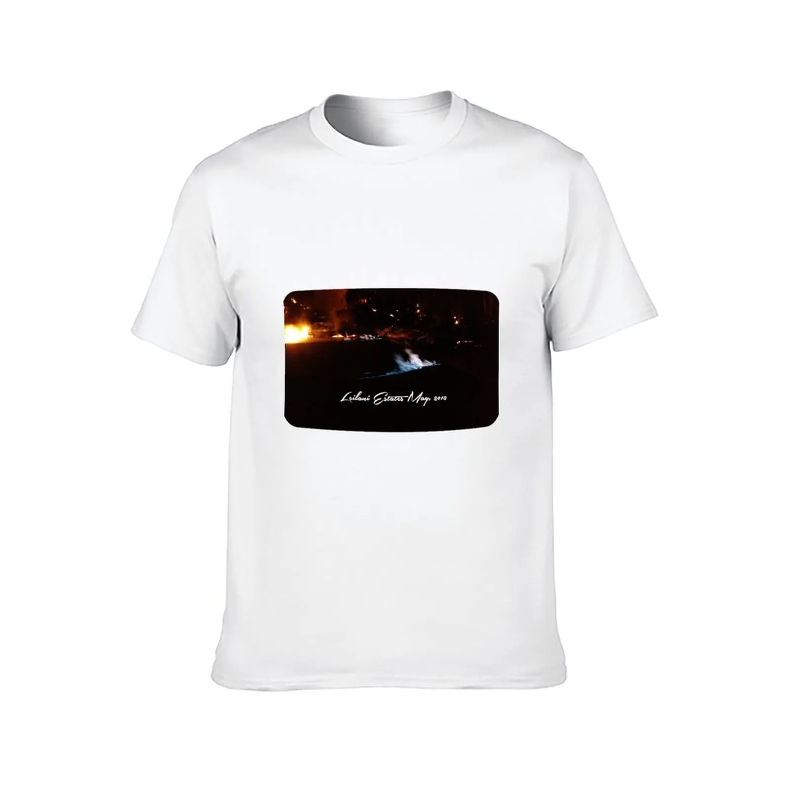 AHT - تي شيرت The Blue Flame تي شيرت للرجال تي شيرت كلاسيكي برسوم جرافيك للرجال