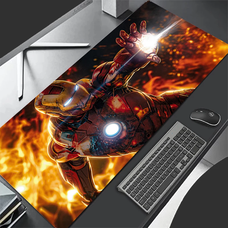 Marvel Homem De Ferro Gaming Mouse Pad, Mousepad, Mat Mesa, Teclado, Computador, Mesa, Acessórios PC Gamer, XXL, Varmilo