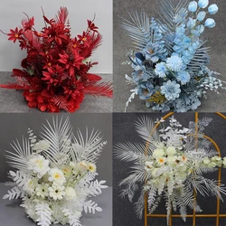 Boule de fleurs artificielles pour mariage, fausse rose florale, arc de nucléowall, toile de fond, arrangement de scène, fleur de plomb de route, haute qualité, décor de table