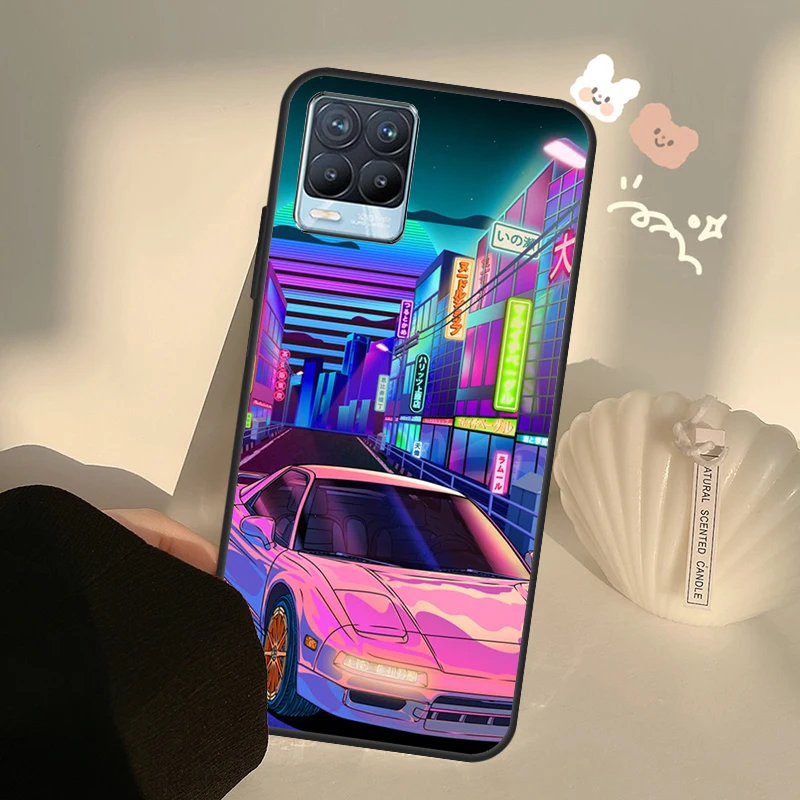 JDM Tokyo Drift Sports Car For Realme 8 9 Pro Plus GT Neo 2 GT Master 9i 8i Phone Case For OnePlus 9 10 Pro 9R Nord2