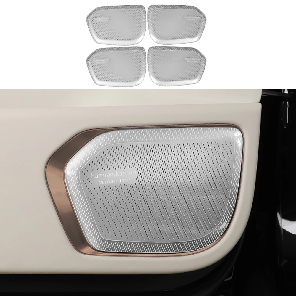 

Дверной звуковой сигнал автомобиля, декоративная крышка, аудио накладка, металлическая защитная наклейка для Geely Lynk & Co 900 2025 2026, аксессуары для интерьера