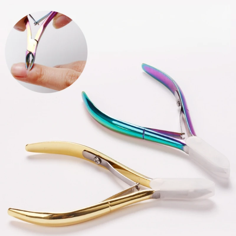 Professional Cuticle Cutter Nail Nippers Scissors Manicure Pusher Pedicure Tong Nail Cuticle Regrowth Tool Dead Skin Remover