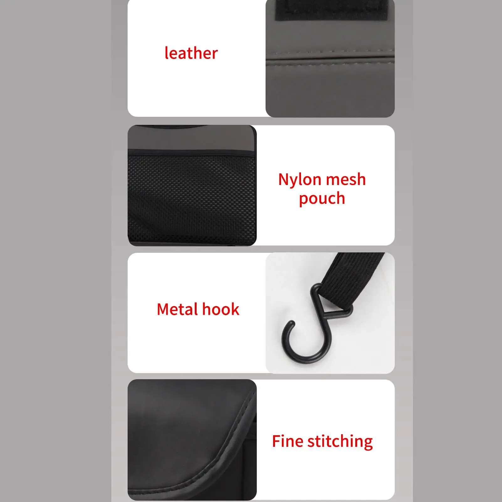 

Car Organizer Between Front Seats PU Leather Pouch With Compartments Front Seat Car Organizer For Snack Key Cup Purse SUV