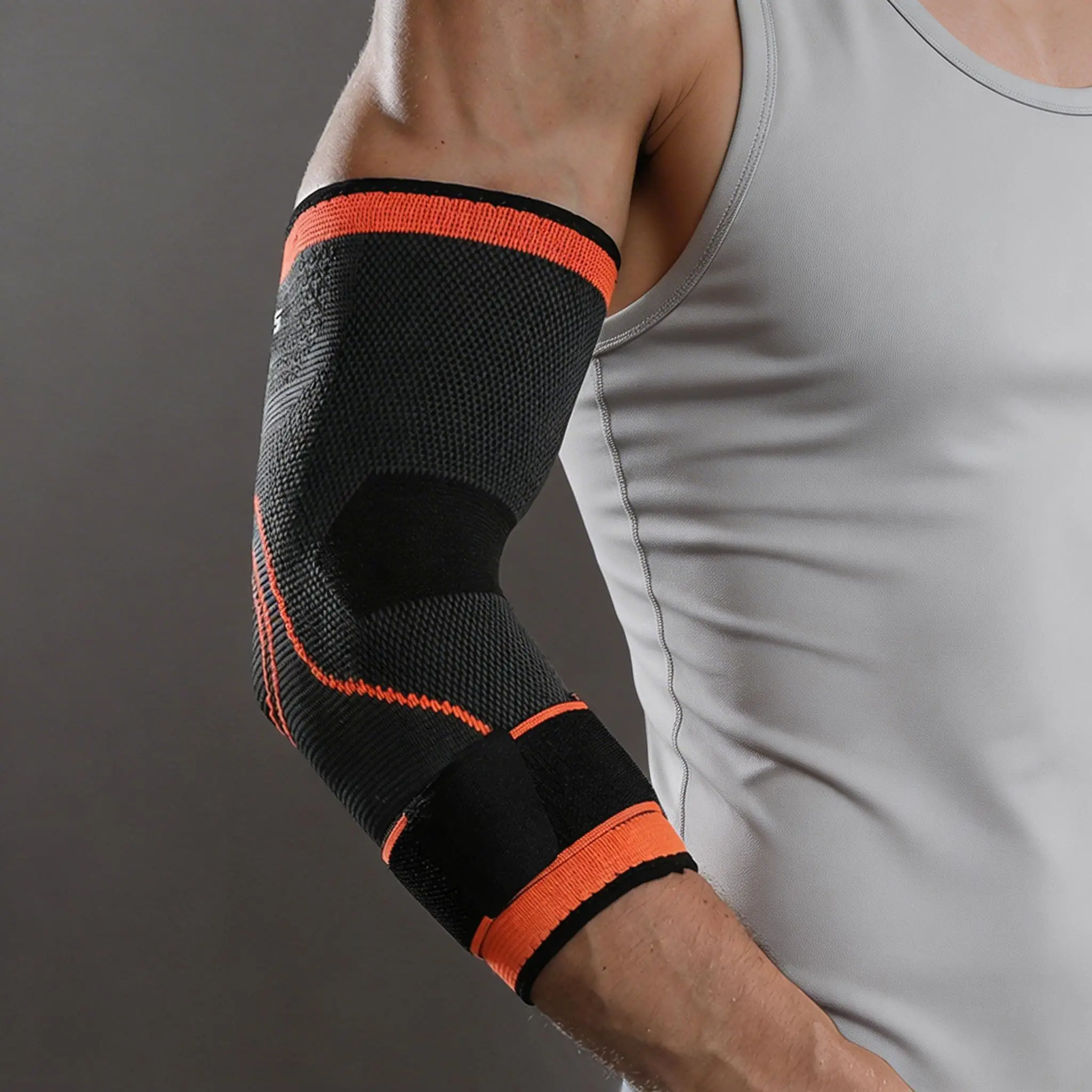VBOSi 1 Piece Elastic Breathable Elbow Support Arm Sleeve Adjustable Strap for Women Men Suitable for Basketball Cycling