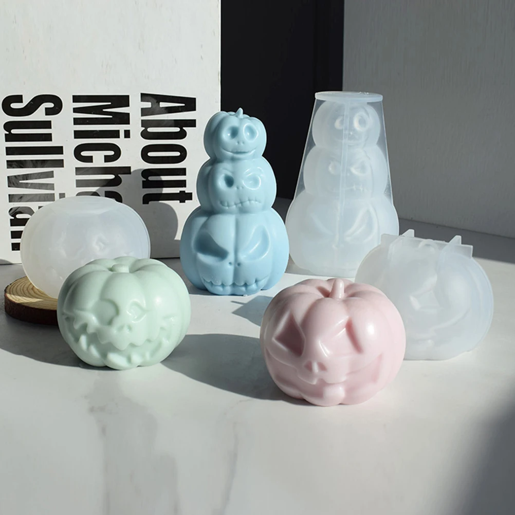 

Halloween Silicone Pumpkin Mold for DIY Soap Making Epoxy Craft Small Pumpkin Mold for Halloween Decor Silicone Molds