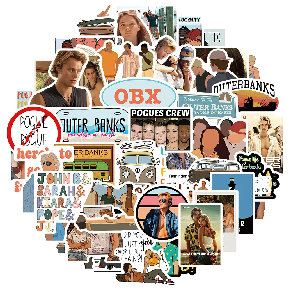 50 قطعة من المسلسل التلفزيوني الكلاسيكي البنوك الخارجية ملصق الكرتون الكتابة على الجدران الزخرفية الأمتعة الكمبيوتر المحمول كوب ماء ملصق مضاد للماء لعبة أطفال #2