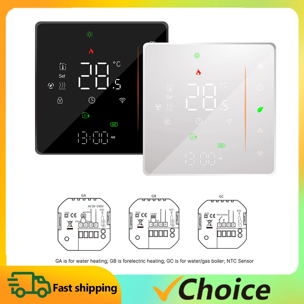 Smart Life Digital Intelligent Temperature Controller Multifunctional Water/Electric Floor Heating Water/Gas Boiler Thermostat