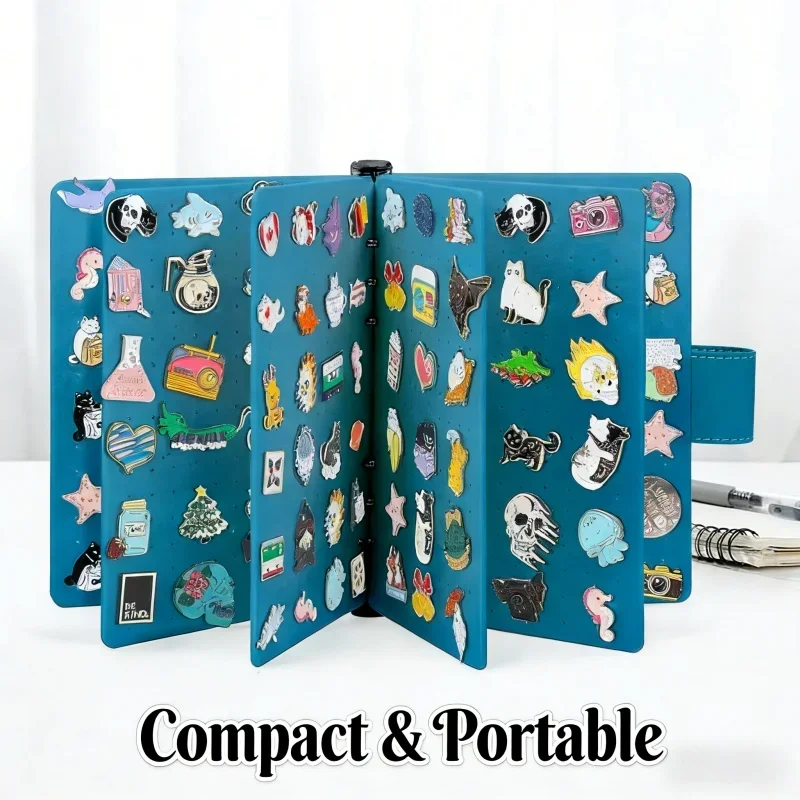 

Коллекционный альбом для хранения металлических значков и сувениров, фетровая книга-органайзер для брошей, значков, подвесок с защитными страницами