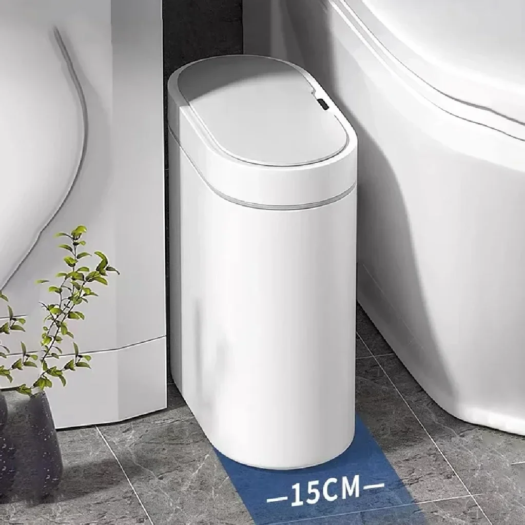 7L Smart Induction Trash Can Automatic Intelligent Sensor Dustbin Electric Touch Trash Bin for Kitchen Bathroom Bedroom Trash
