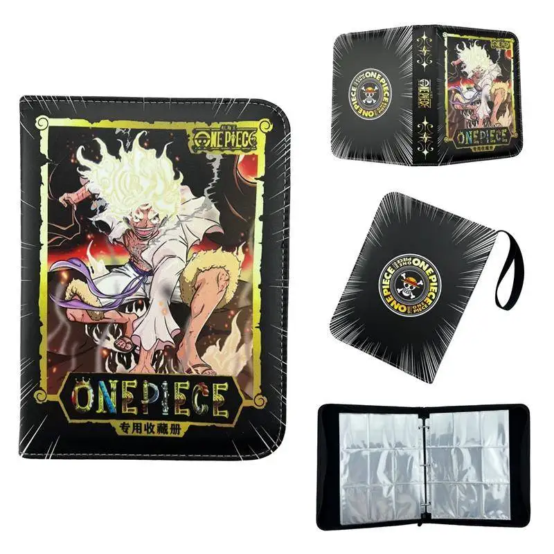 Anime One Piece 400Pcs/900Pcs Card Album Book Collection Card Zipper Game Cards Luffy Zorro Binder Holder Toys Holiday Gift