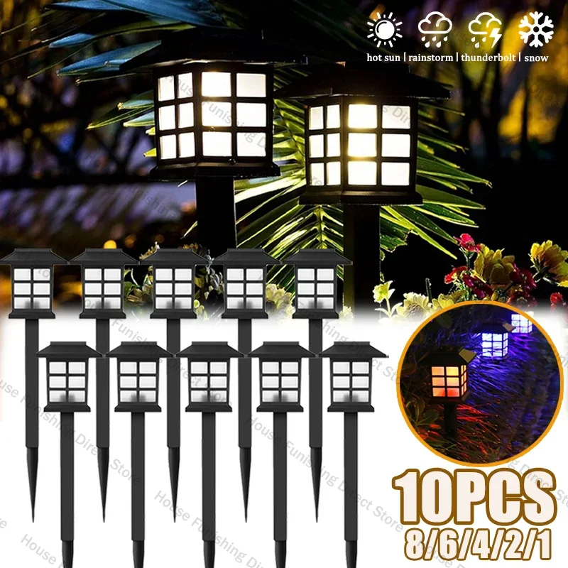 

Уличная солнечная лампа для газона, солнечная форма дома, наземные фонари, сад, двор, дорожка, ночник, домашний декор, ландшафтное освещение