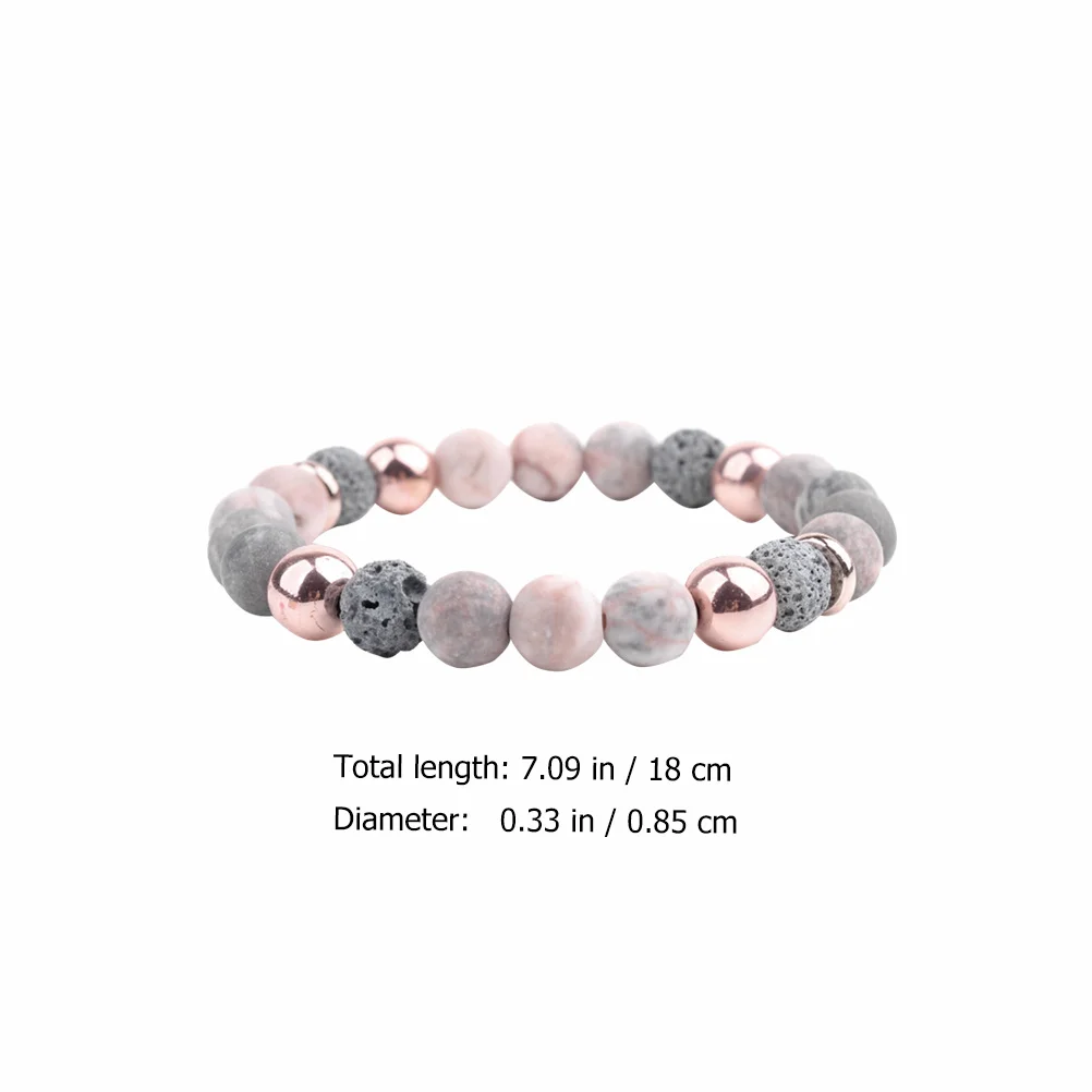 

Lava Stone Bracelet Volcanic Natural Women Chakra Beads Fashion Durable Gifts Birthdays Weddings Yoga Safe High End