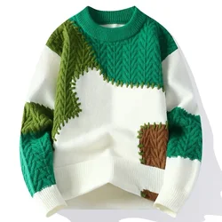 Men Sweaters Cotton Casual Pullovers 2025 Autumn Winter Pullover Knitted Rollneck Sweater Men High Quality Warm Fashion Knitwear