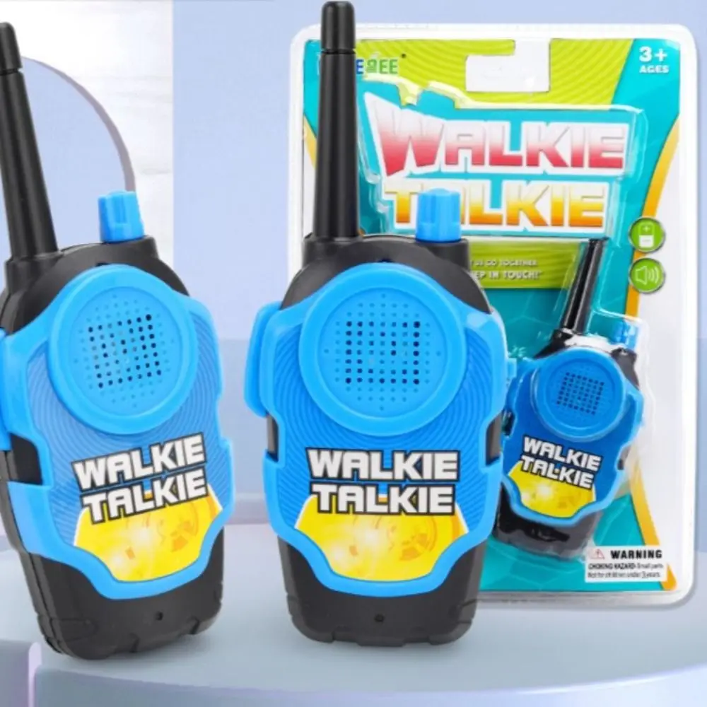 Walkie-talkie de juguete sin batería para niños, juguete interactivo con llamada inalámbrica, comunicación remota inalámbrica, pantalla LCD, Mini, 2 uds.