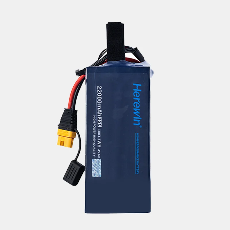 

Аккумулятор высокой мощности Herewin 22000 мАч 45,6 В 25C 12S для сельскохозяйственного БПЛА Дрон/самолета