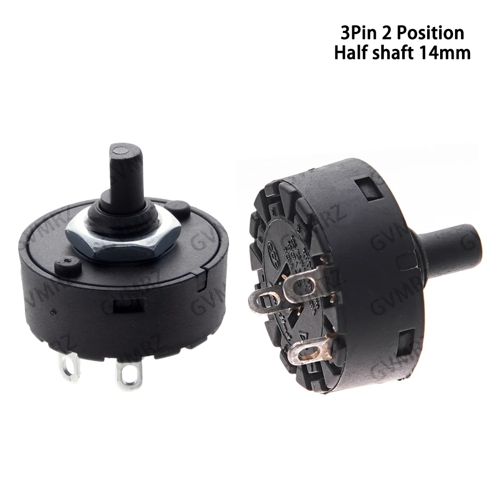 1PCS 3P 3/4/6/7/8/9Pin Electric Oven Power Switch 6A 2/3/5/6/7/8 Position Knob  Switch Rotary Switch Heater Temperature Control