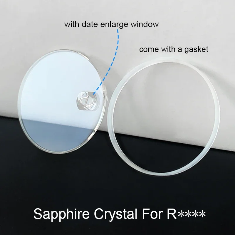 Очки высшего качества с сапфировыми кристаллами для часов Datejust GMT Submariner, с увеличением даты, детали часов