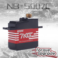 NEEBRC 7KG servo 17g 21g Waterproof Aluminum Case Metal Gear Servo motor for 1/12 1/14 1/16 RC Car 144010 Hyper Go 14209 14210