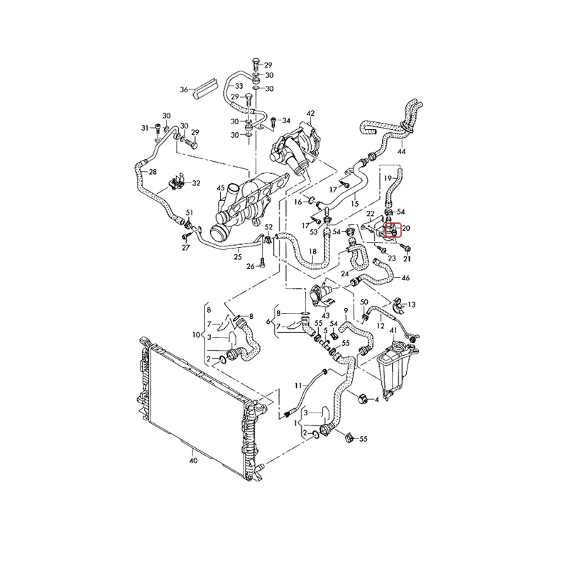 Cooling Auxiliary Water Pump 06H965561 for Audi A4 B8 S4 A5 S5 Q5 Seat EXEO VW AMAROK 1.8T 2.0TFSI 06H 965 561