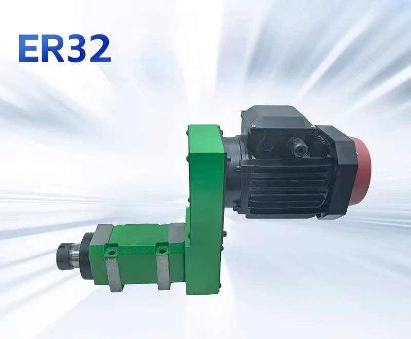 Milling drilling power head ER32 with motor drive high speed low noise motor front drilling and milling machine