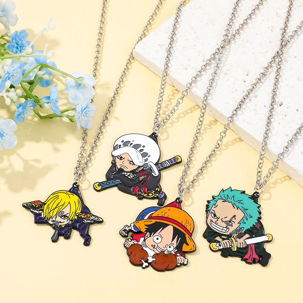 

Cartoon Anime Necklace - Cute Funny Figure Metal Badge Pendant Collar Jewelry Accessories Trend Gifts