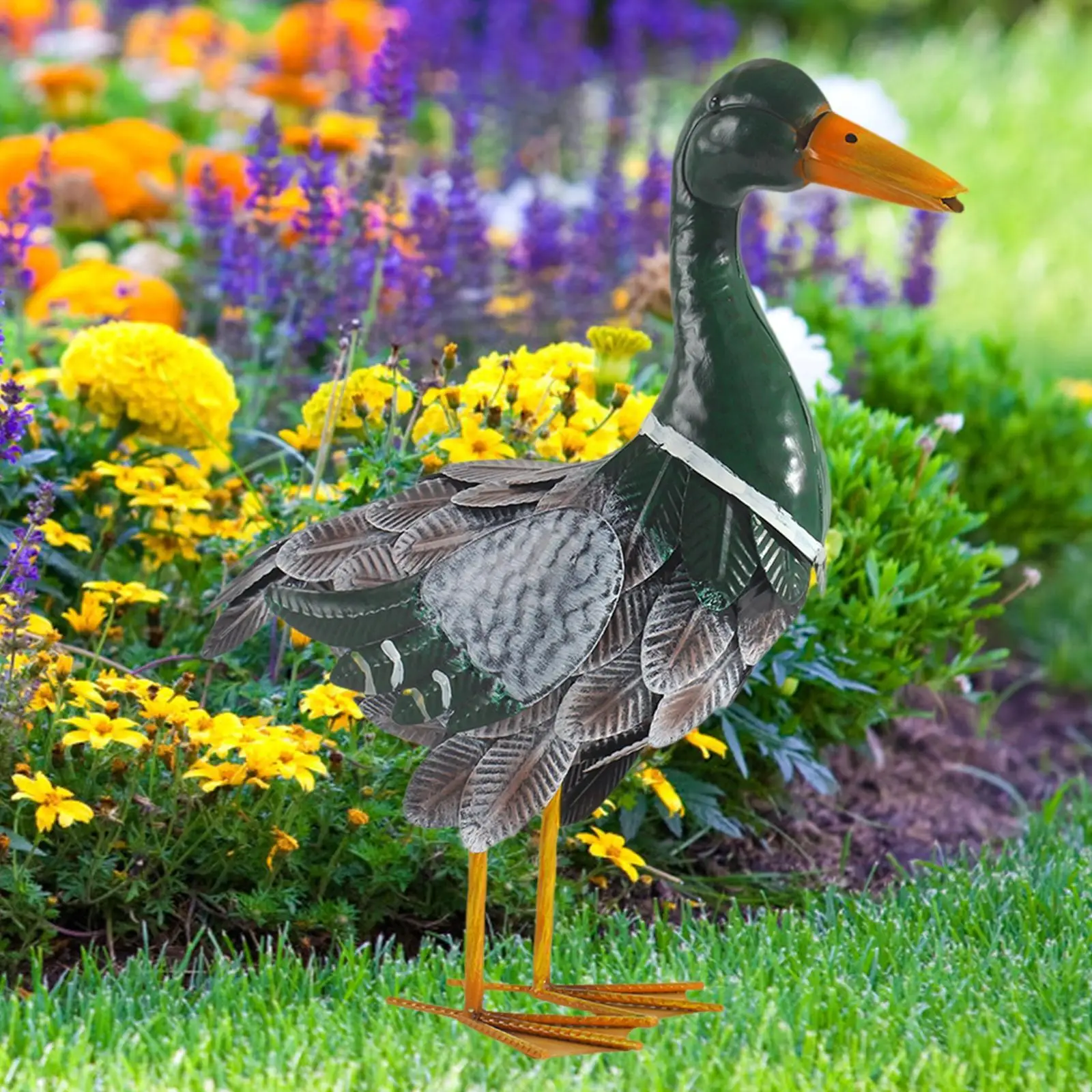 

Duck Figurine Home Patio Homes Yards Gardens Art Decorative Duck Sculpture