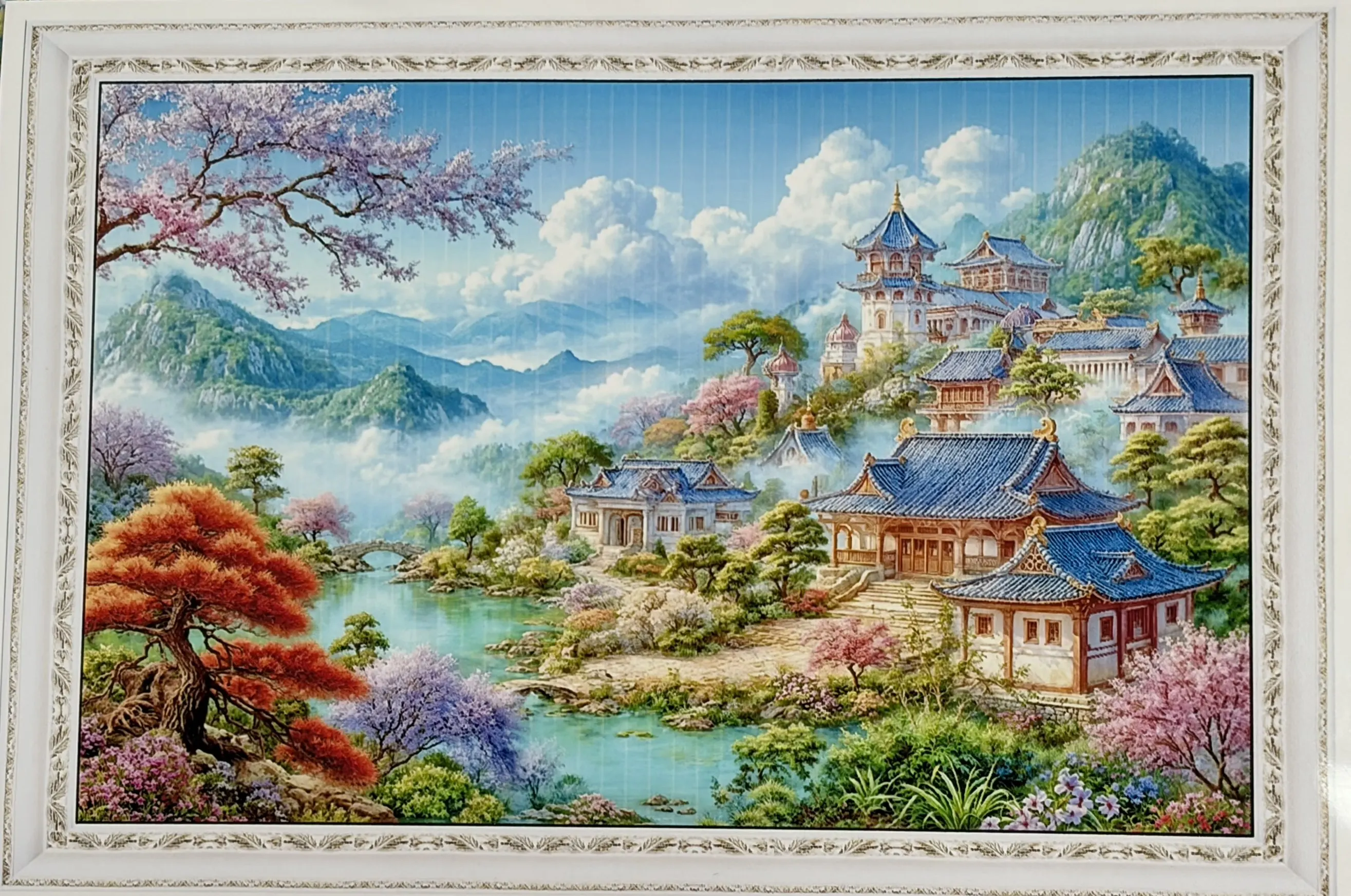 Наборы для вышивания крестиком 9CT 14CT с принтом Fairyland, наборы для рукоделия DIY с иглами и нитками, 78 цветов