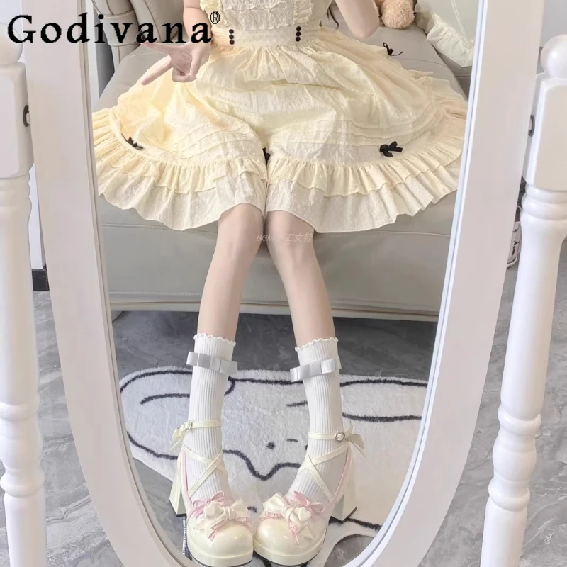 جديد كعب مكتنز ماري جين أحذية النساء اليابانية لوليتا مطابقة فستان أحذية أنثى الأميرة عالية الكعب JK حذا فردي للسيدات #6