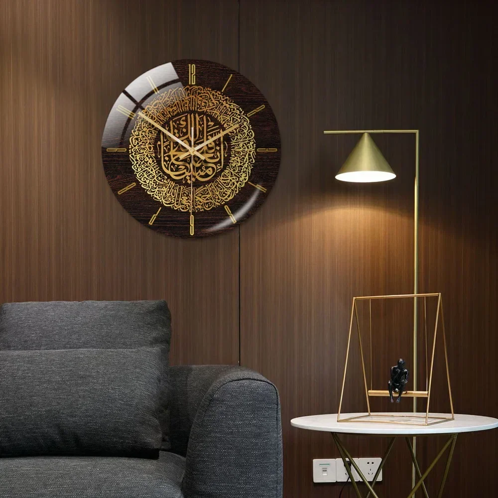 

Creative simple wind round wall clock three-dimensional acrylic creative clock bedroom living room home decoration