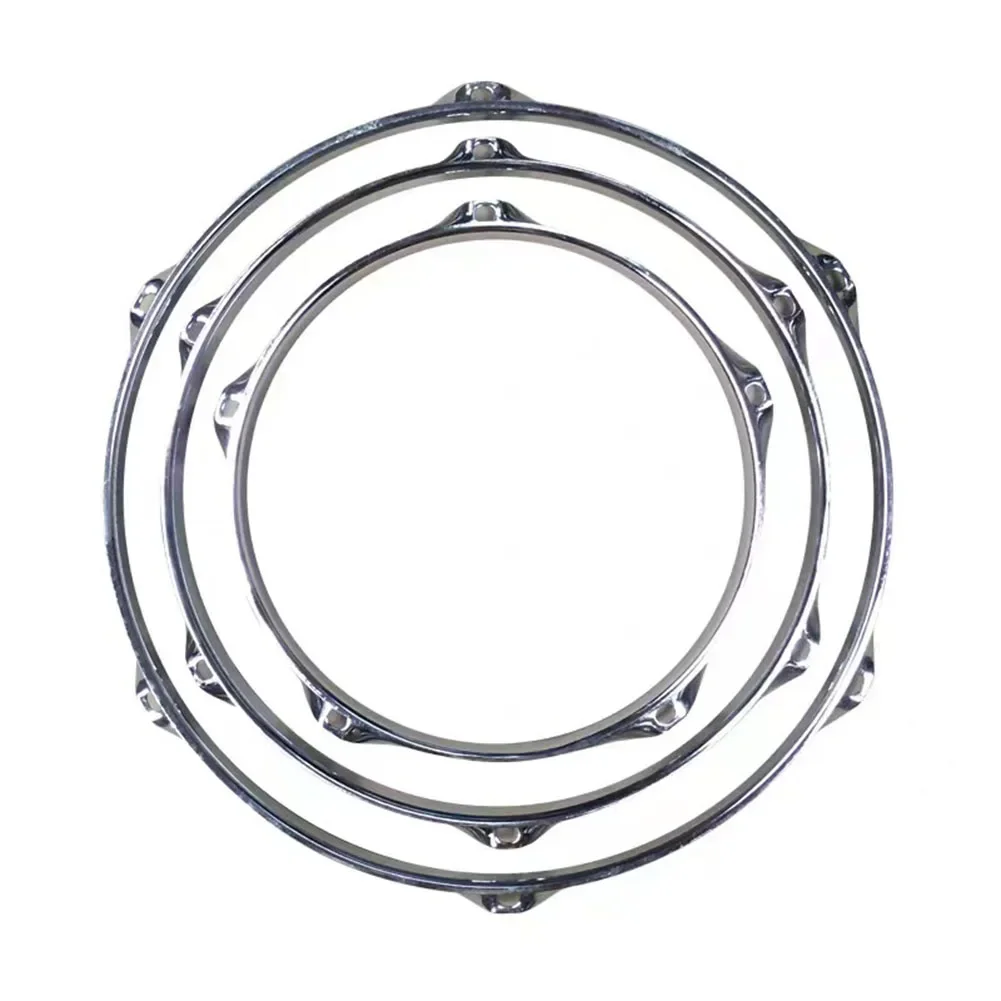 8/10/12/14Inch Snare Drum Plating Hoop Percussion Instrument Part Heavy Duty Rim Guard Metal Drum Hoop Rim Protector Batter Hoop