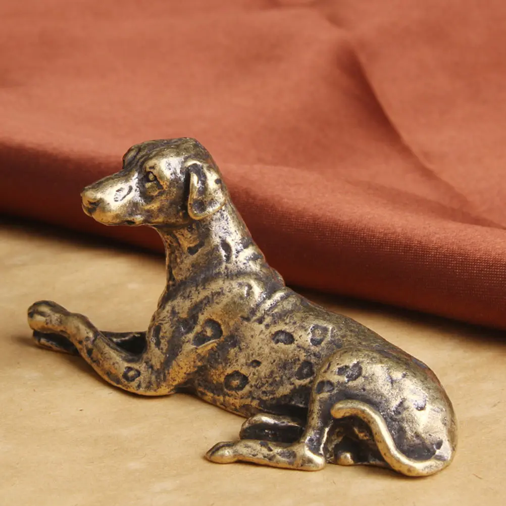 Copper Dog Shaped Paperweight for Calligraphy and Painting Desktop Decoration Study Office Home Use Creative Weighted Letter