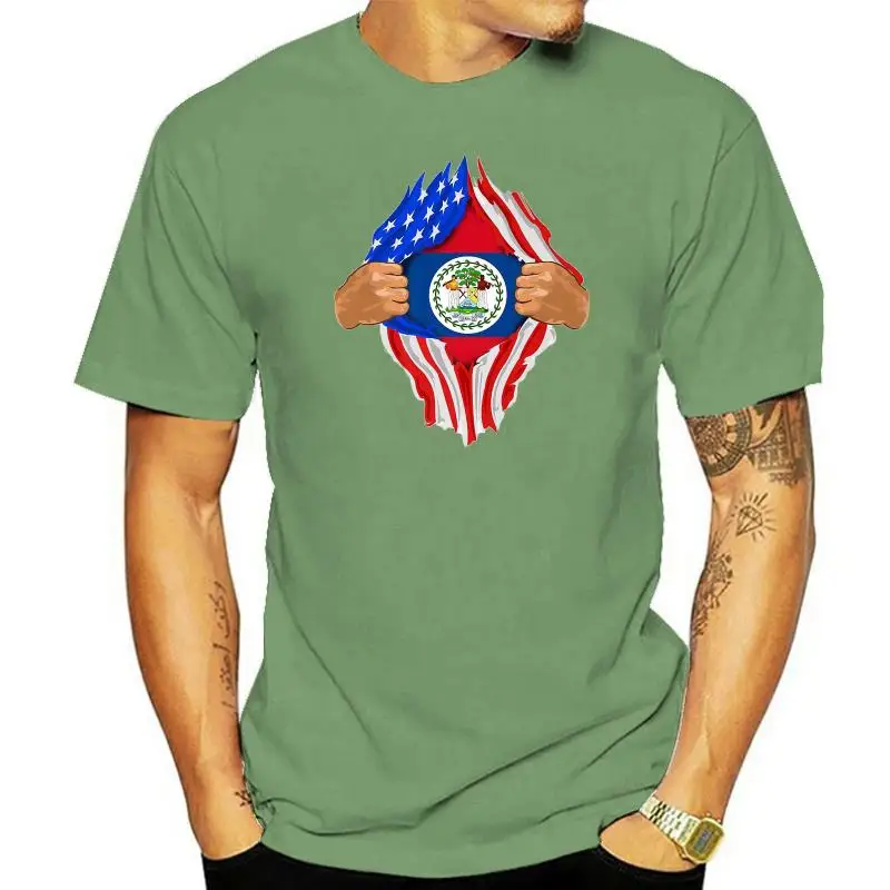 Belizean Blood Inside Me T-Shirt  Belize Flag Gift