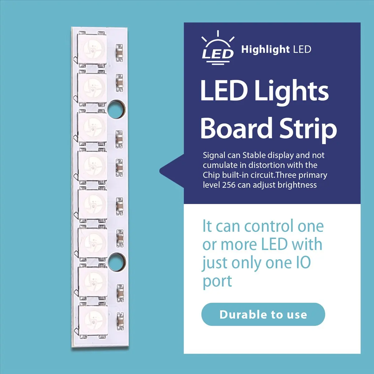 

8 x WS2812B 5050 RGB светодиодные фонари для вождения, полоса для NAZE32 CC3D, основные электронные продукты