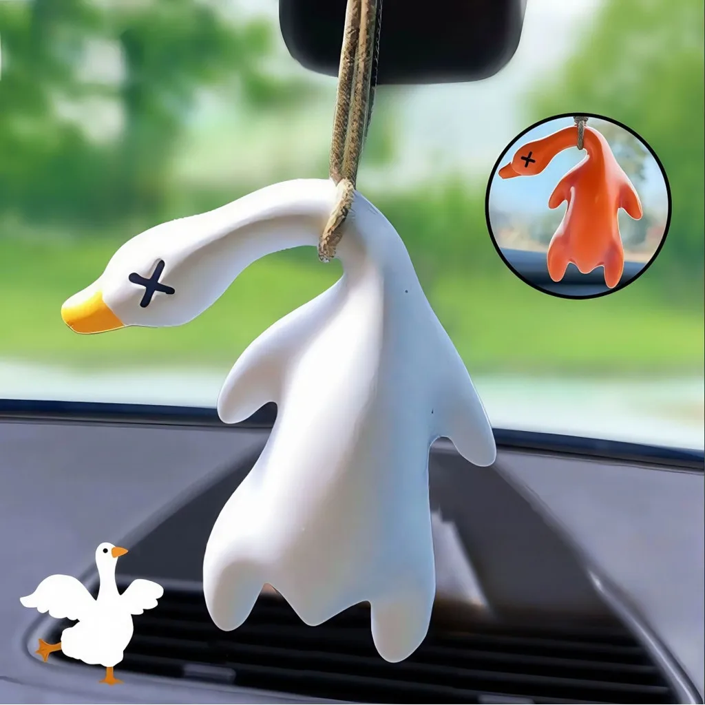 

Color changing roasted duck car pendant, duck pendant, color changing duck keychain