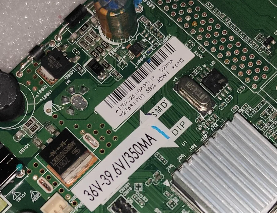 Livraison gratuite! TP.S506.PA63 – carte mère trois-en-un pour télévision, compatible avec v236bj-p01 36-39 v 350ma