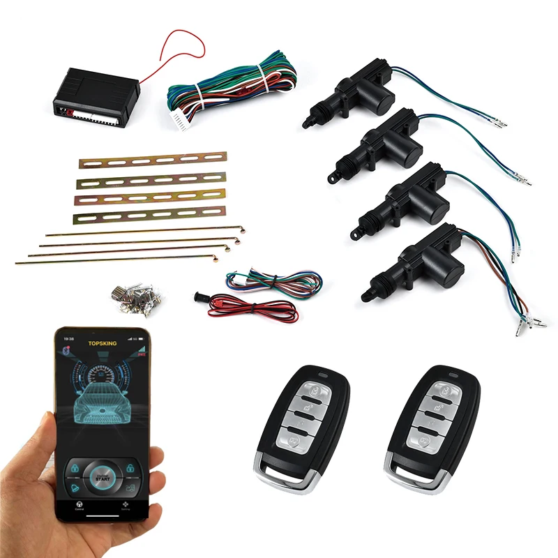 Hot selling ABS Material Keyless Entry System Remote Control Unlock Support Mobile APP with PKE function For Universal Cars