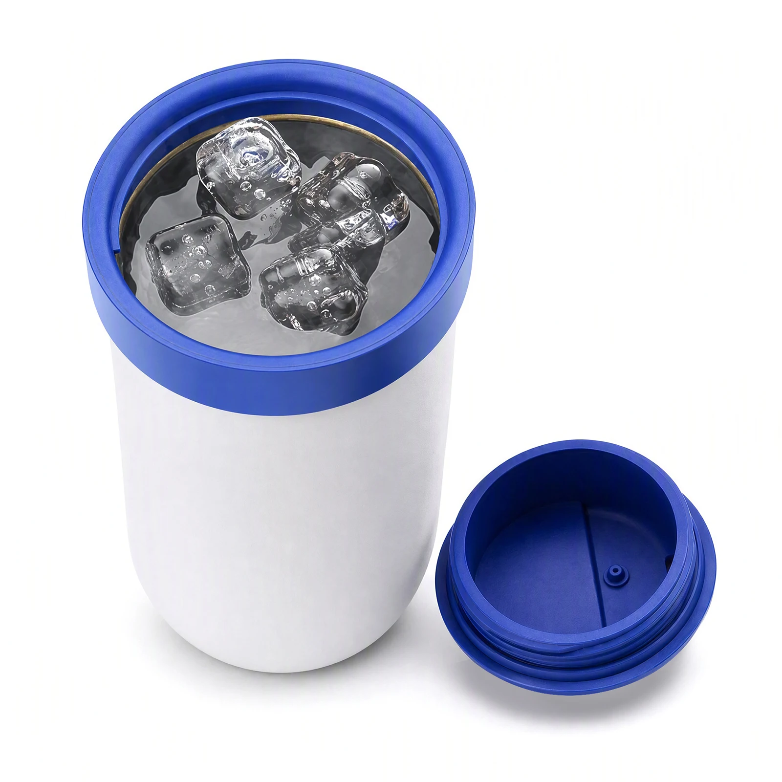 2 In 1 Smart Hot Cold Cup with Temperature Digital Display Car Insulation Drink Cooler Cup 12V for Family Outdoor Road Trip