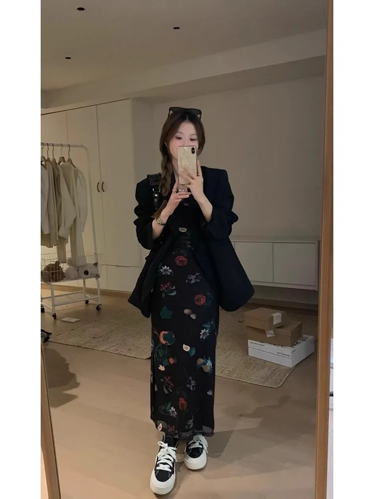 Cappotto corto da donna Nuovo in abiti esterni Giacca corta Donna Indietro Abbigliamento da lavoro Cappotti Stampati su misura Chiusura leggera Selvaggia