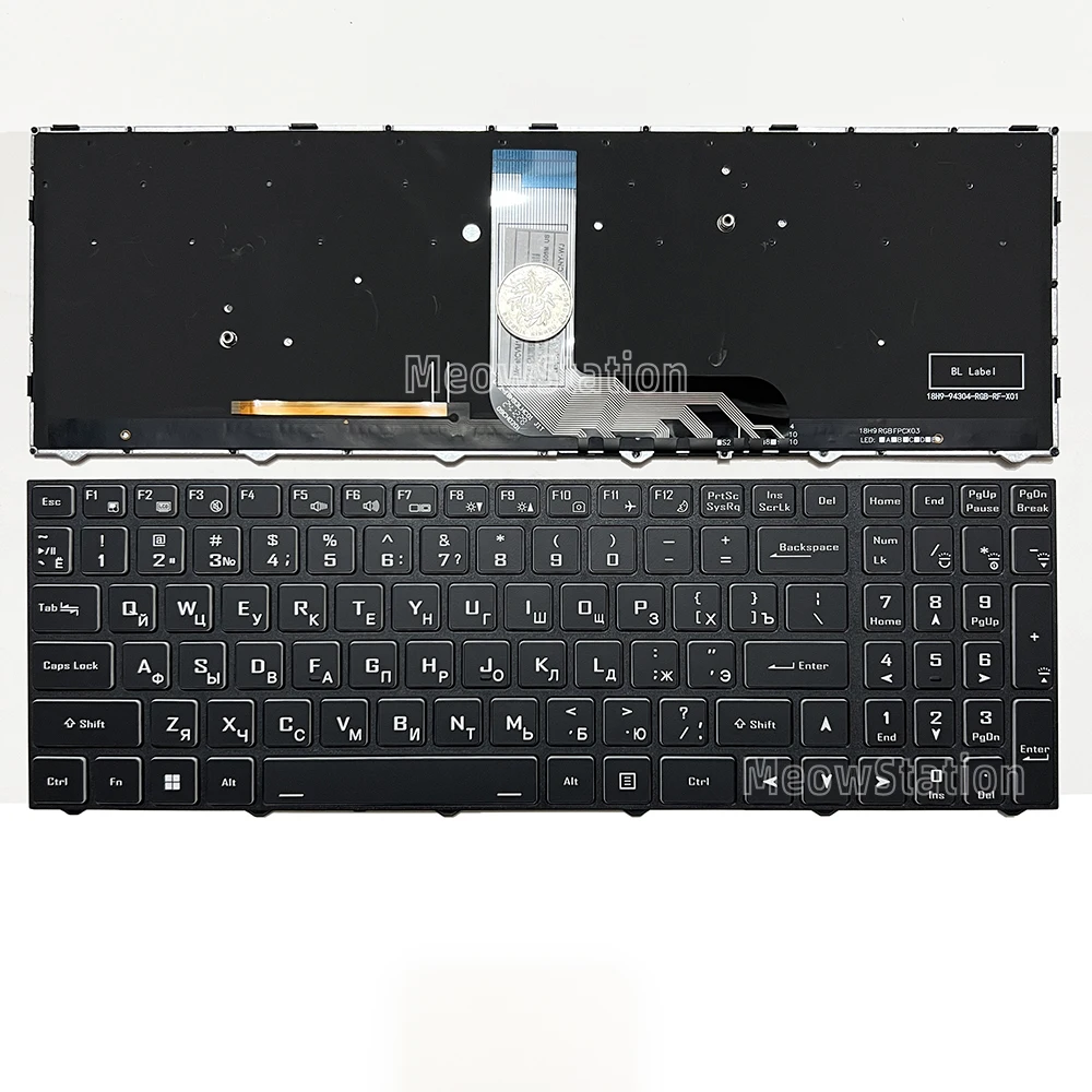 Teclado retroiluminado rgb dos eua/russo para Gigabyte Gaming G5 GD KF KD MD,G5 KC-5US1130SH,G7 KC,G7 GD MD,CLEVO N15Z3 PB70 PB71 PB50 PB51