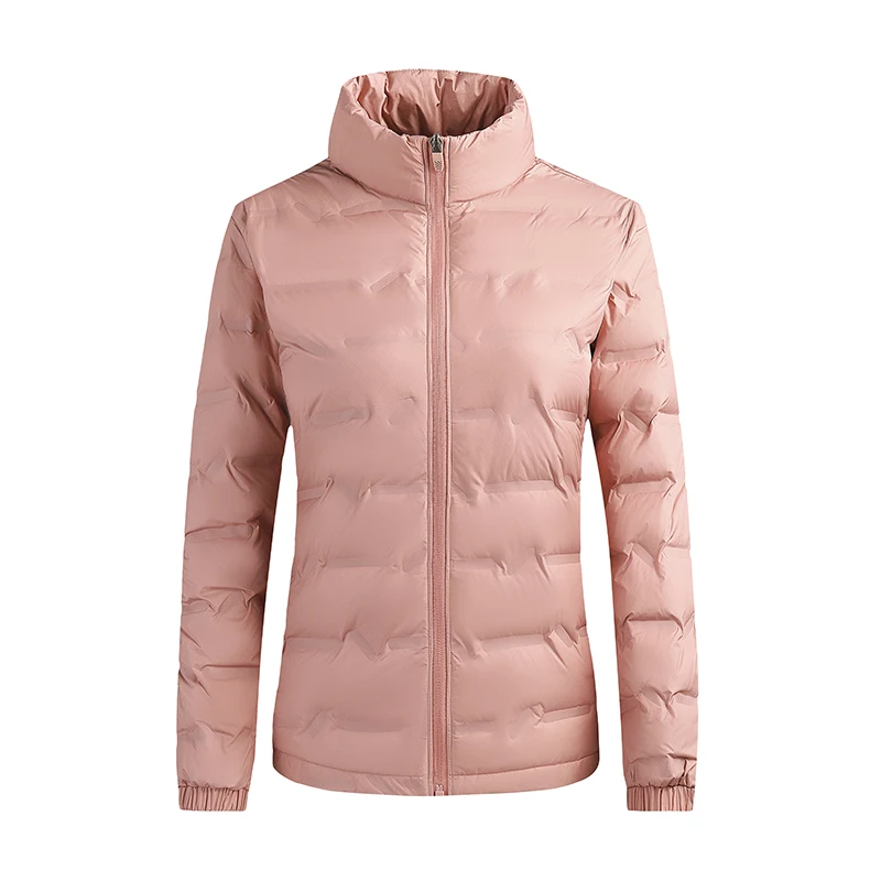 

Thicken Stand Collar Women Duck Down Jacket Autumn Winter Outerwear Lightweight Causal Coat Padded Waterproof Windproof Cardigan
