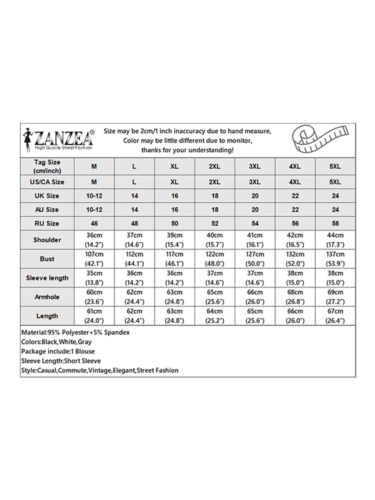 ZANZEA Fashion Summer Blouses Women Elegant Short Puff Sleeve Work OL Shirt Casual Solid O Neck Tunic Tops Stylish Party Blusas