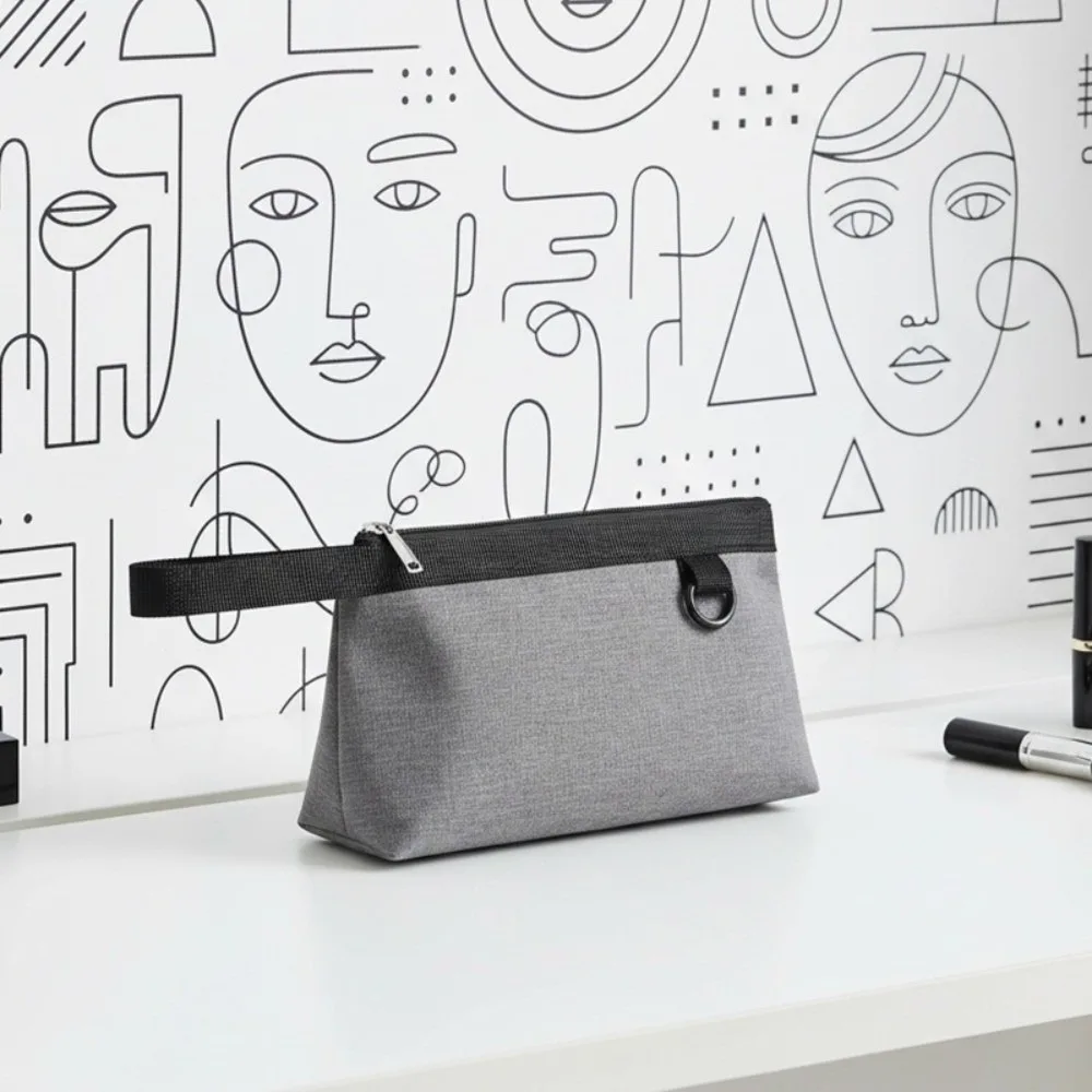 Durable Oxford Cloth Oxford Cloth Zipper Pouch Large Capacity Wear-resistant Makeup Bag Waterproof Zipper Storage Bag