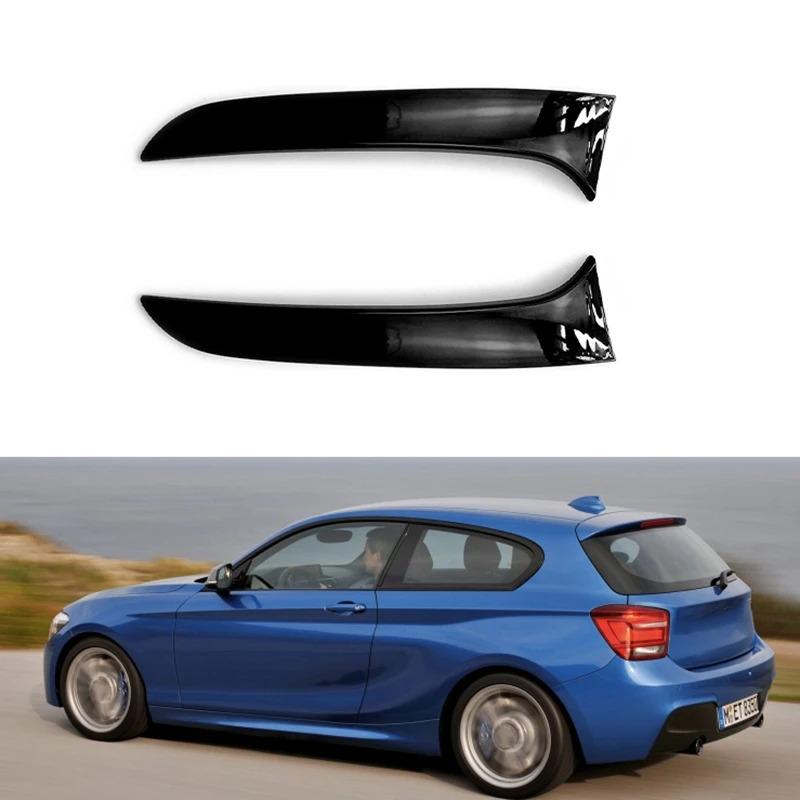 Rear Behind Window Spoiler Side Strip Cover Trim For-BMW 1 Series F20 F21 2012-2019 Exterior Refit