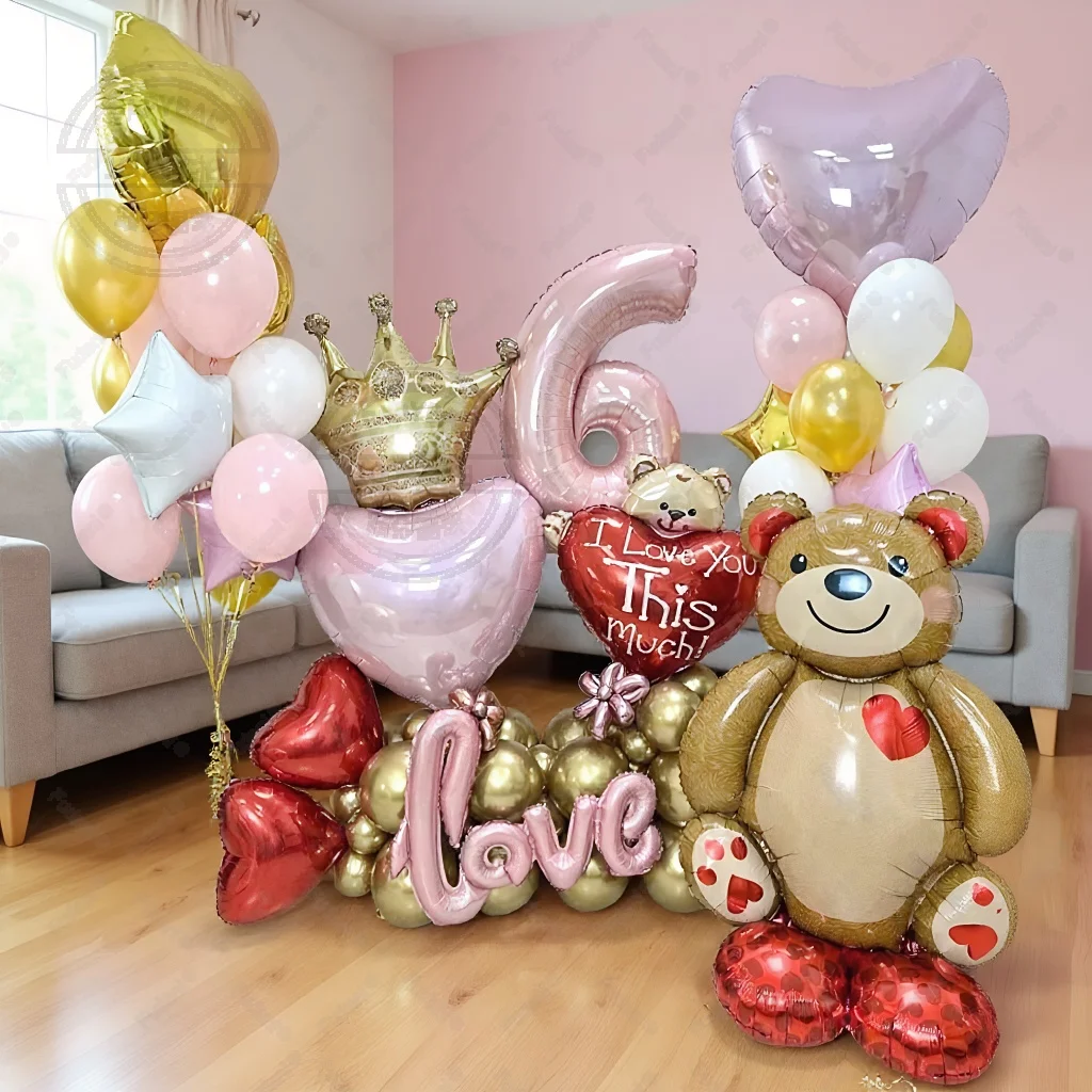 67Pcs Love Bear Bal…