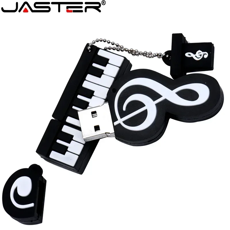 JASTER karikatür USB bellek sürücüler 64GB sevimli enstrüman Pendrive 32GB gitar keman su geçirmez Usb sopa 16GB 8GB U Disk