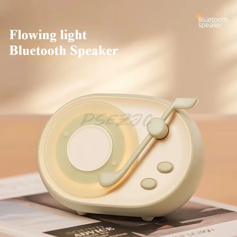 New Product Flowing Light Bluetooth Speaker Bedroom Bedside High Aesthetic Value Sleep Atmosphere Light High Sound Quality